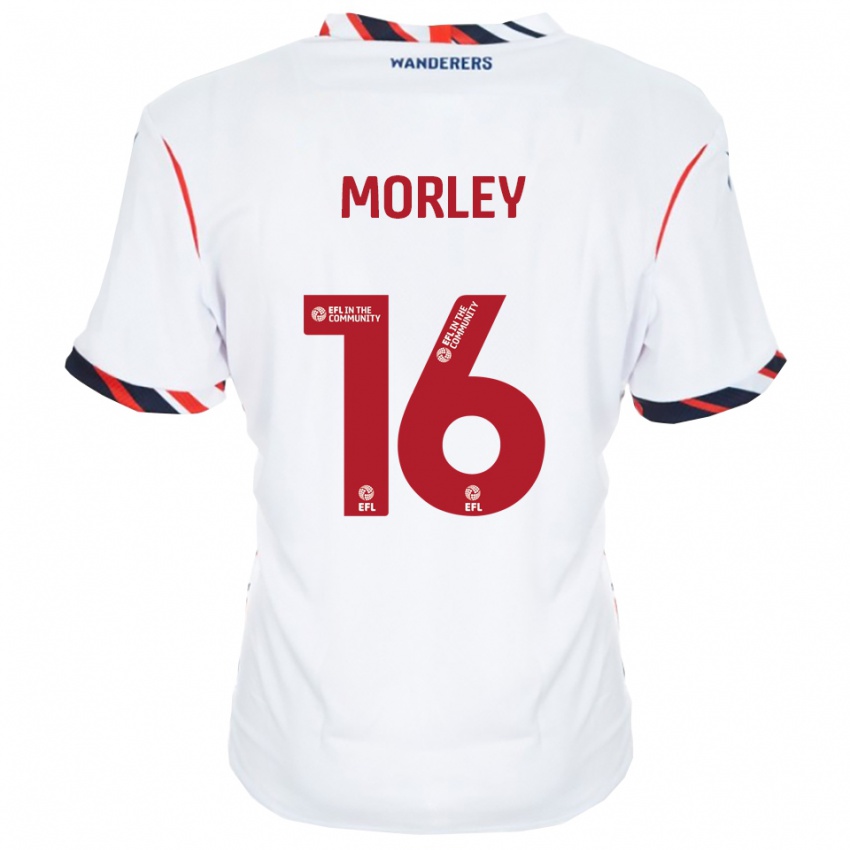 נשים ארון מורלי #16 לבן אדום ג'רזי ביתית 2025/26 חולצה קצרה