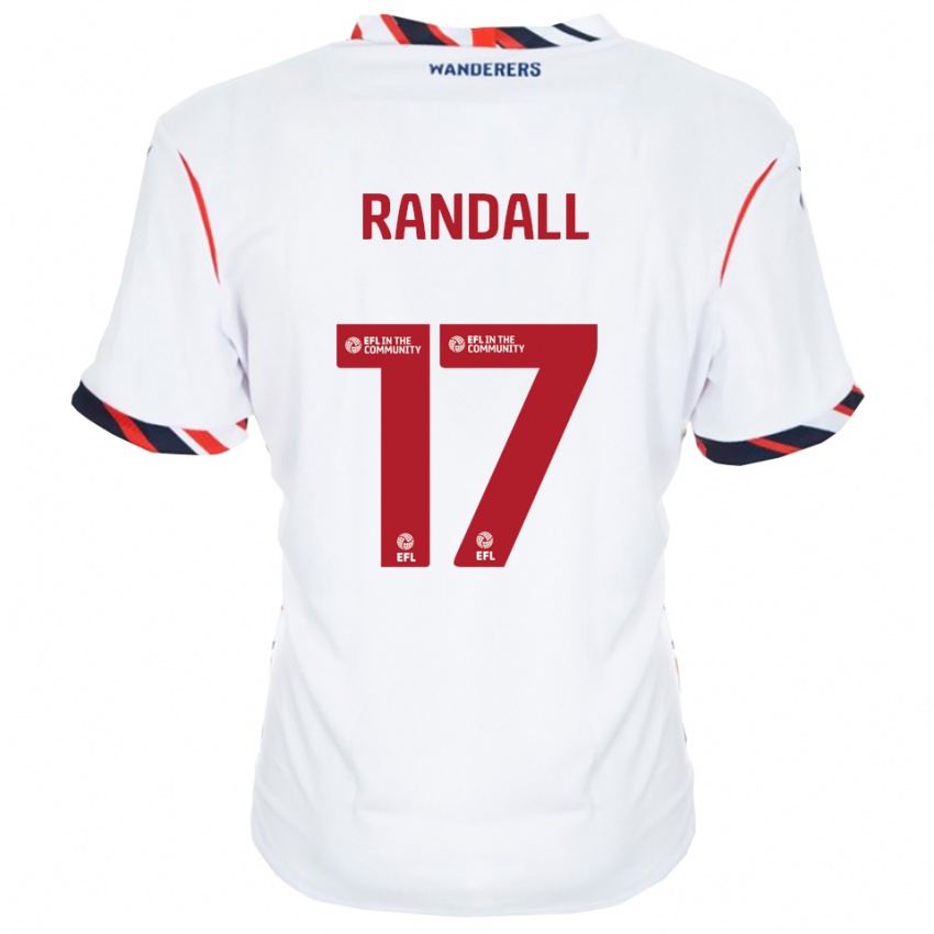 נשים ג'ואל רנדל #17 לבן אדום ג'רזי ביתית 2025/26 חולצה קצרה