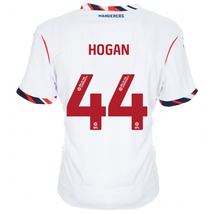 נשים Sean Hogan #44 לבן אדום ג'רזי ביתית 2025/26 חולצה קצרה