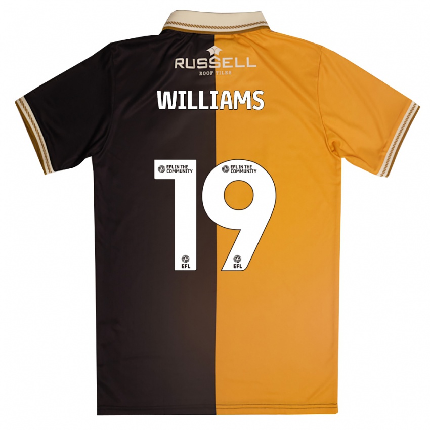 נשים דילן וויליאמס #19 צהוב שחור ג'רזי ביתית 2025/26 חולצה קצרה