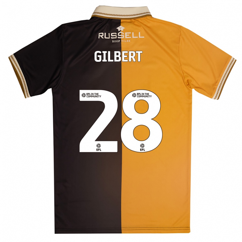 נשים Cameron Gilbert #28 צהוב שחור ג'רזי ביתית 2025/26 חולצה קצרה