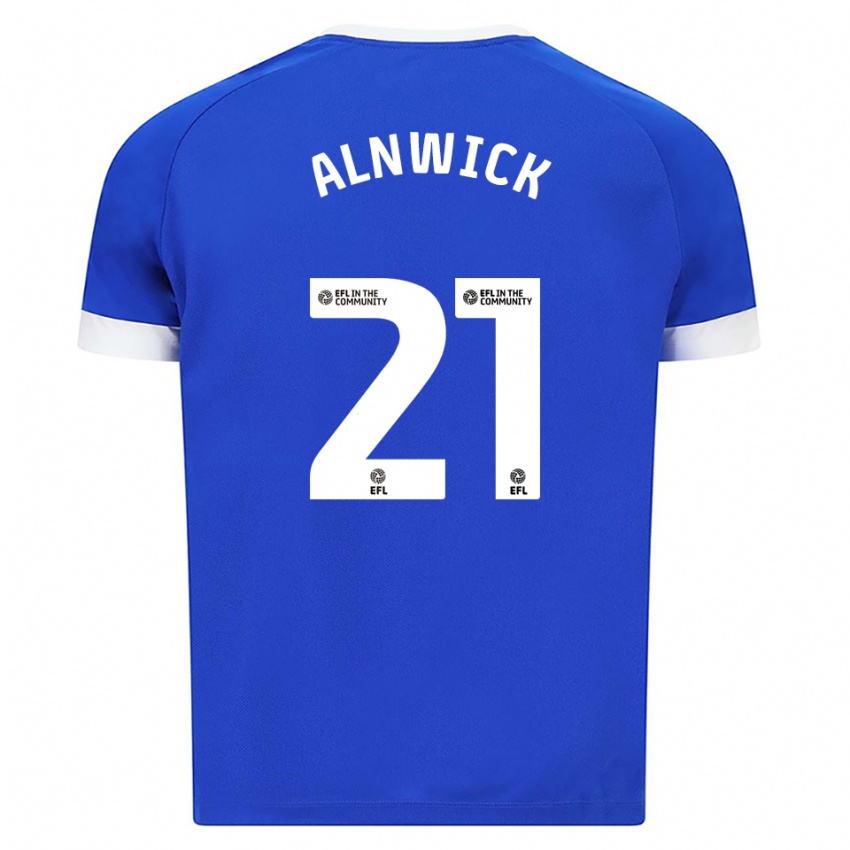 נשים כמו אלנוויק #21 כחול לבן ג'רזי ביתית 2025/26 חולצה קצרה