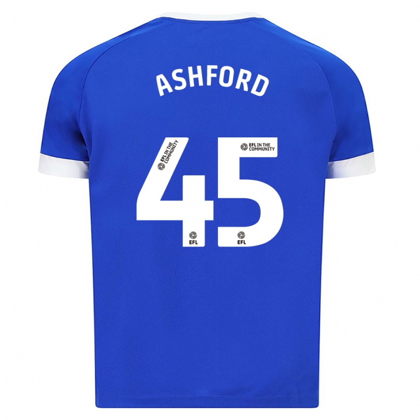 נשים צ׳יאן אשפורד #45 כחול לבן ג'רזי ביתית 2025/26 חולצה קצרה