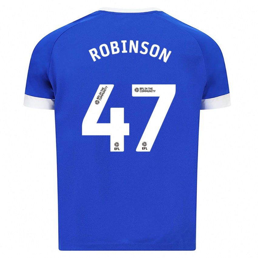 נשים קאלום רובינסון #47 כחול לבן ג'רזי ביתית 2025/26 חולצה קצרה