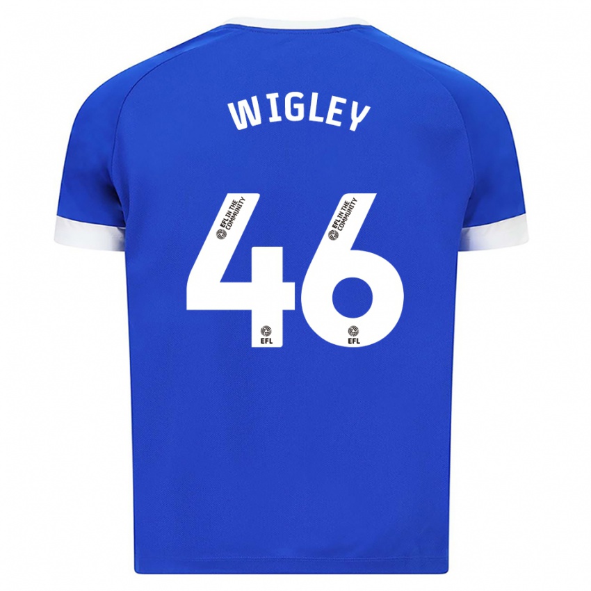 נשים מורגן ויגלי #46 כחול לבן ג'רזי ביתית 2025/26 חולצה קצרה