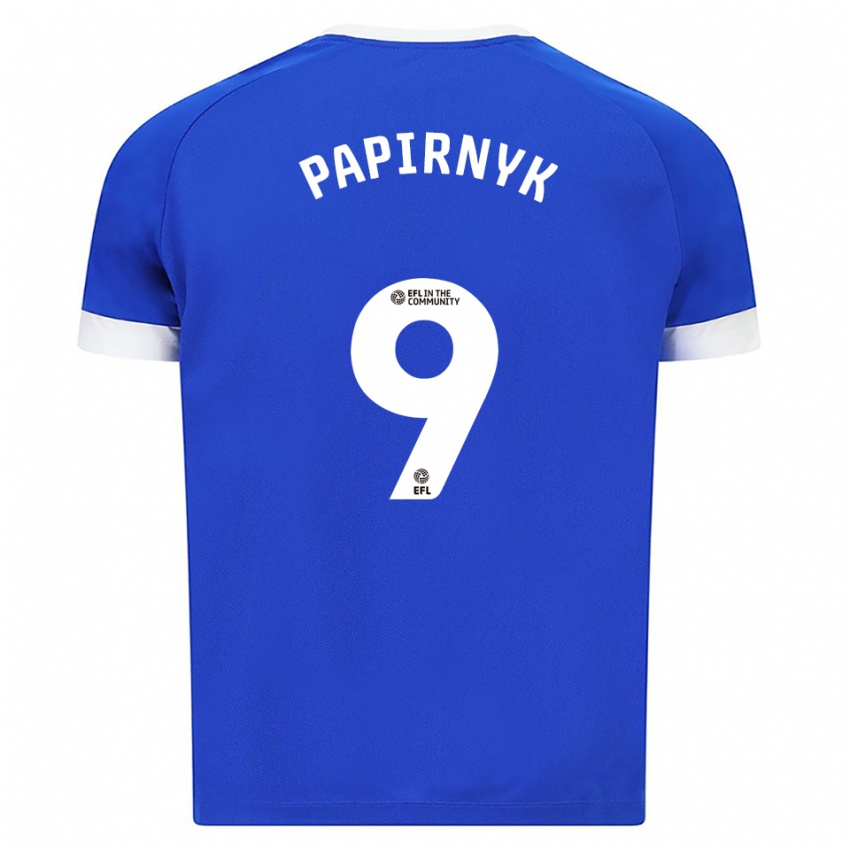 נשים ליאו כריסטופר פפירניק #9 כחול לבן ג'רזי ביתית 2025/26 חולצה קצרה