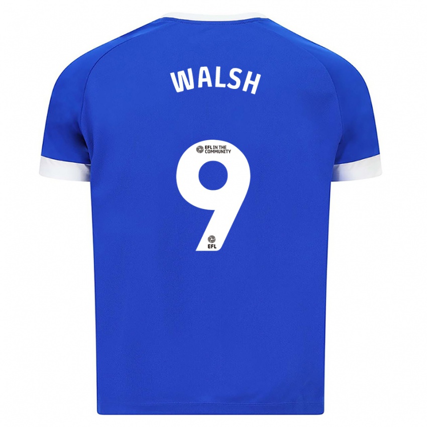 נשים קתרין וולש #9 כחול לבן ג'רזי ביתית 2025/26 חולצה קצרה