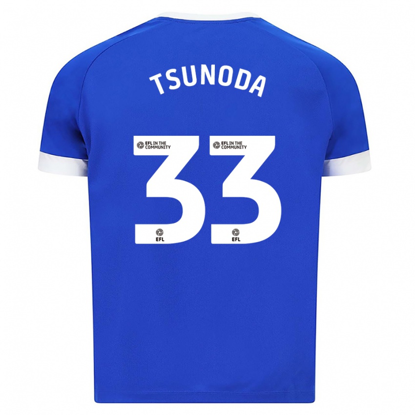 נשים ריוטארו טסונודה #33 כחול לבן ג'רזי ביתית 2025/26 חולצה קצרה