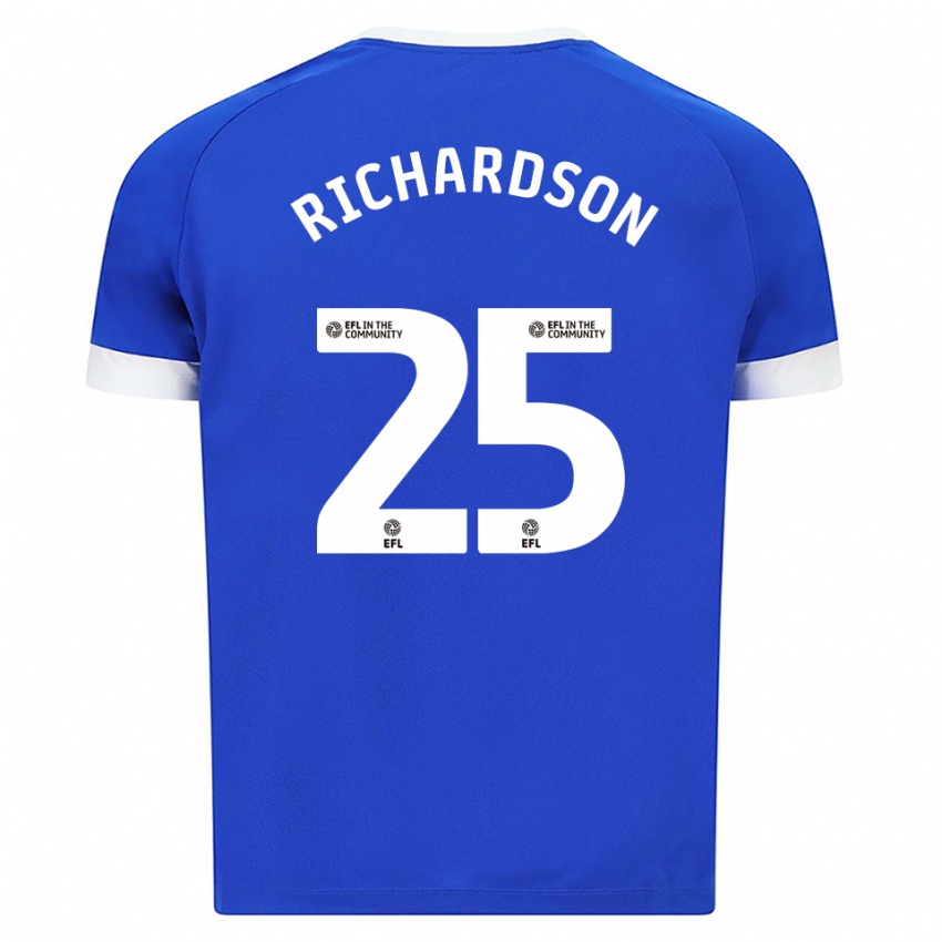 נשים טייה ריצ'רדסון #25 כחול לבן ג'רזי ביתית 2025/26 חולצה קצרה