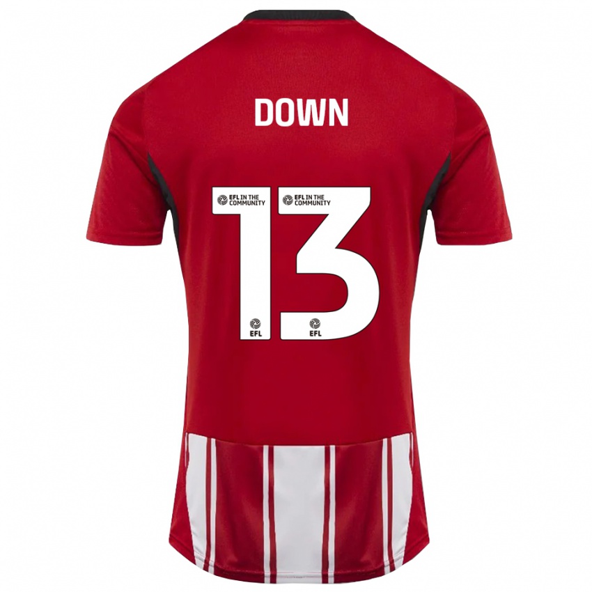 נשים Sam Down #13 אדום לבן שחור ג'רזי ביתית 2025/26 חולצה קצרה