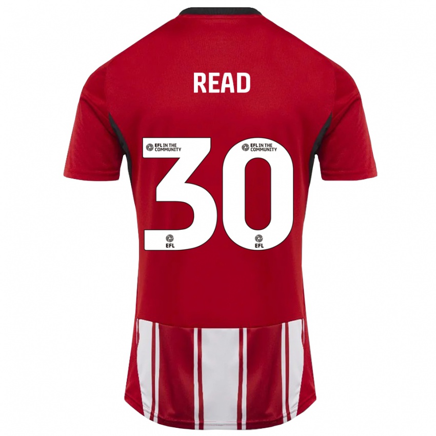 נשים ז׳סמין ריד #30 אדום לבן שחור ג'רזי ביתית 2025/26 חולצה קצרה