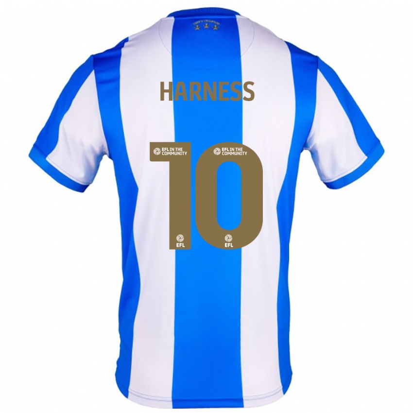 נשים מרקוס הרנס #10 כחול לבן ג'רזי ביתית 2025/26 חולצה קצרה