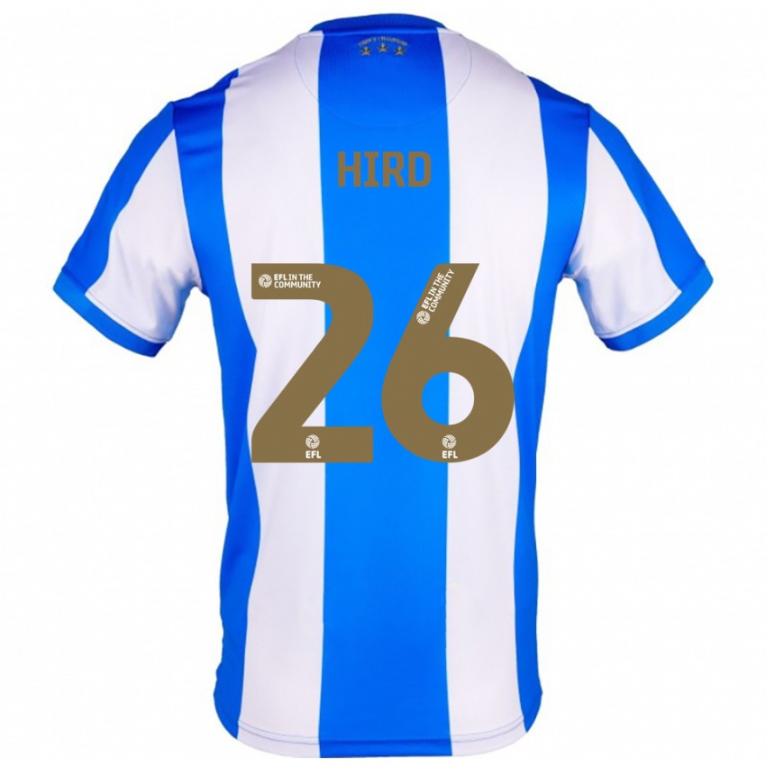 נשים Kayley Hird #26 כחול לבן ג'רזי ביתית 2025/26 חולצה קצרה