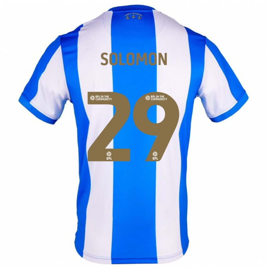 נשים אקו סולומון #29 כחול לבן ג'רזי ביתית 2025/26 חולצה קצרה