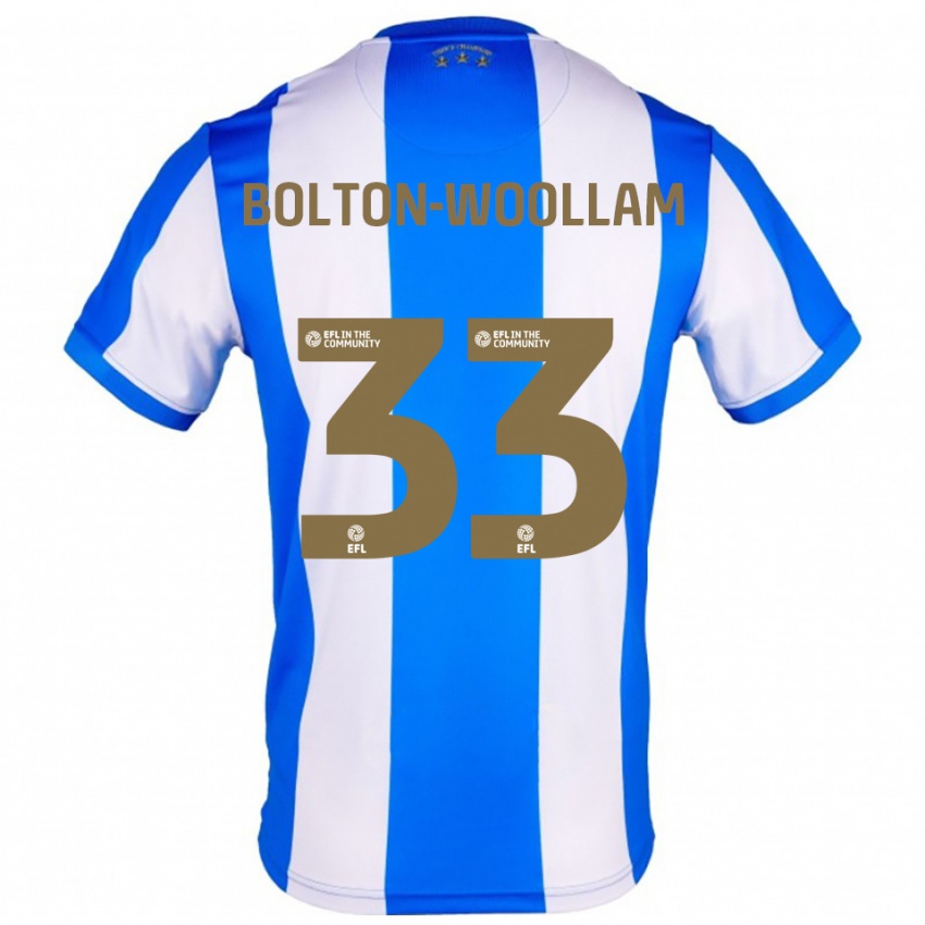 נשים Kacey Bolton-Woollam #33 כחול לבן ג'רזי ביתית 2025/26 חולצה קצרה