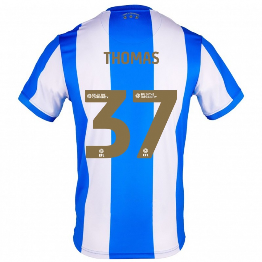 נשים Peter Thomas #37 כחול לבן ג'רזי ביתית 2025/26 חולצה קצרה