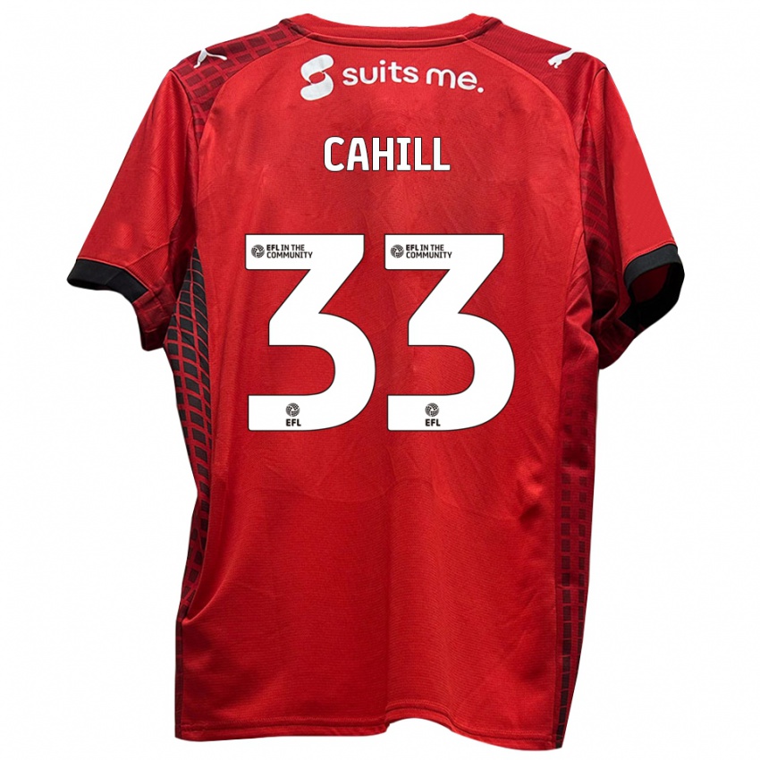 נשים קיליאן קייהיל #33 אדום שחור ג'רזי ביתית 2025/26 חולצה קצרה