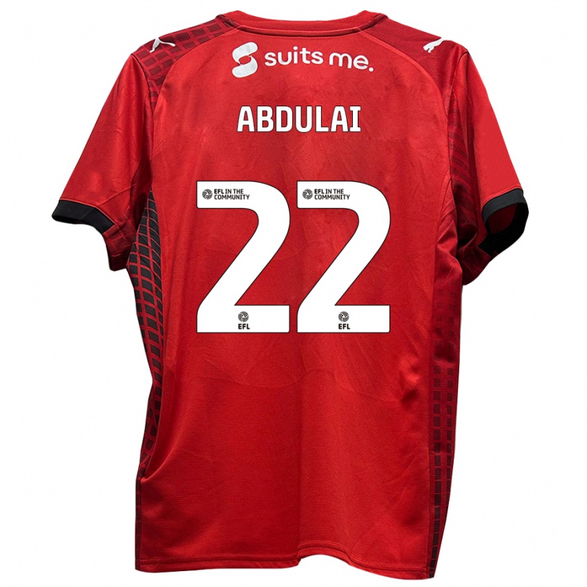 נשים אזים עבדולאי #22 אדום שחור ג'רזי ביתית 2025/26 חולצה קצרה