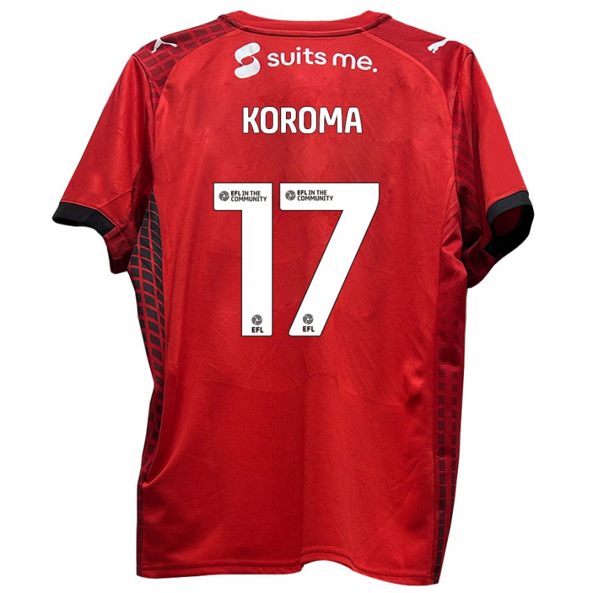 נשים ג׳וש קורומה #17 אדום שחור ג'רזי ביתית 2025/26 חולצה קצרה