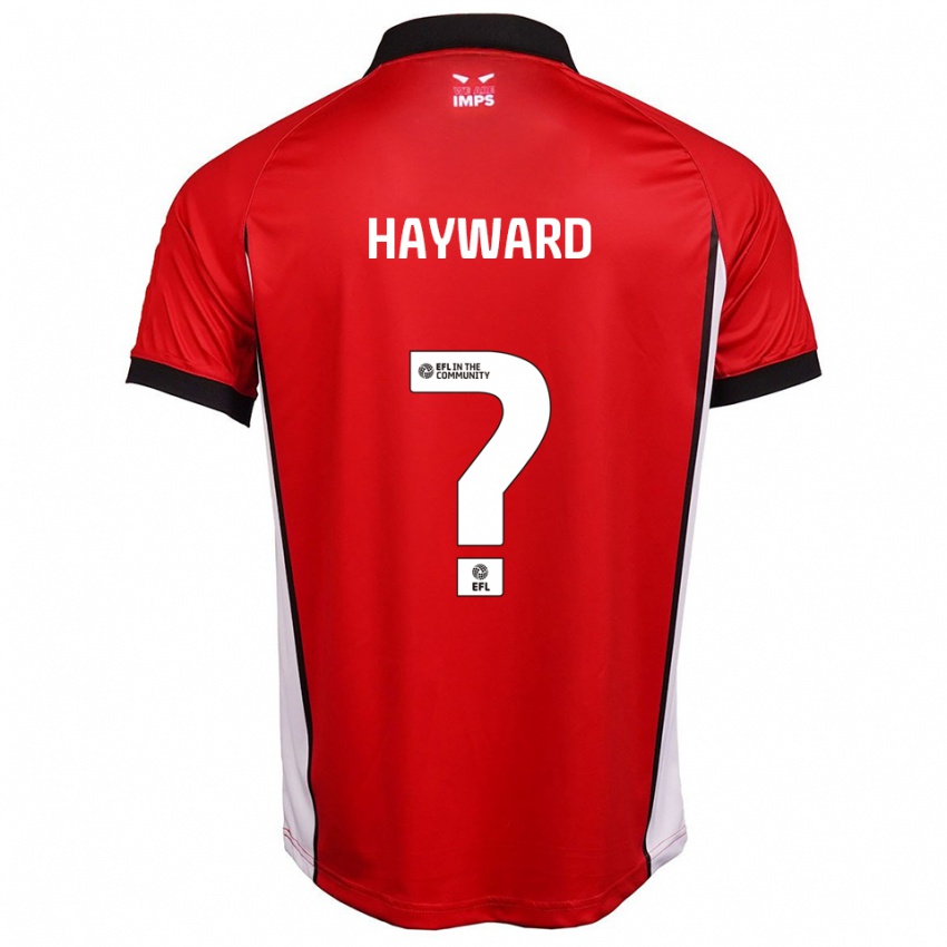 נשים Izzy Hayward #0 אדום לבן ג'רזי ביתית 2025/26 חולצה קצרה