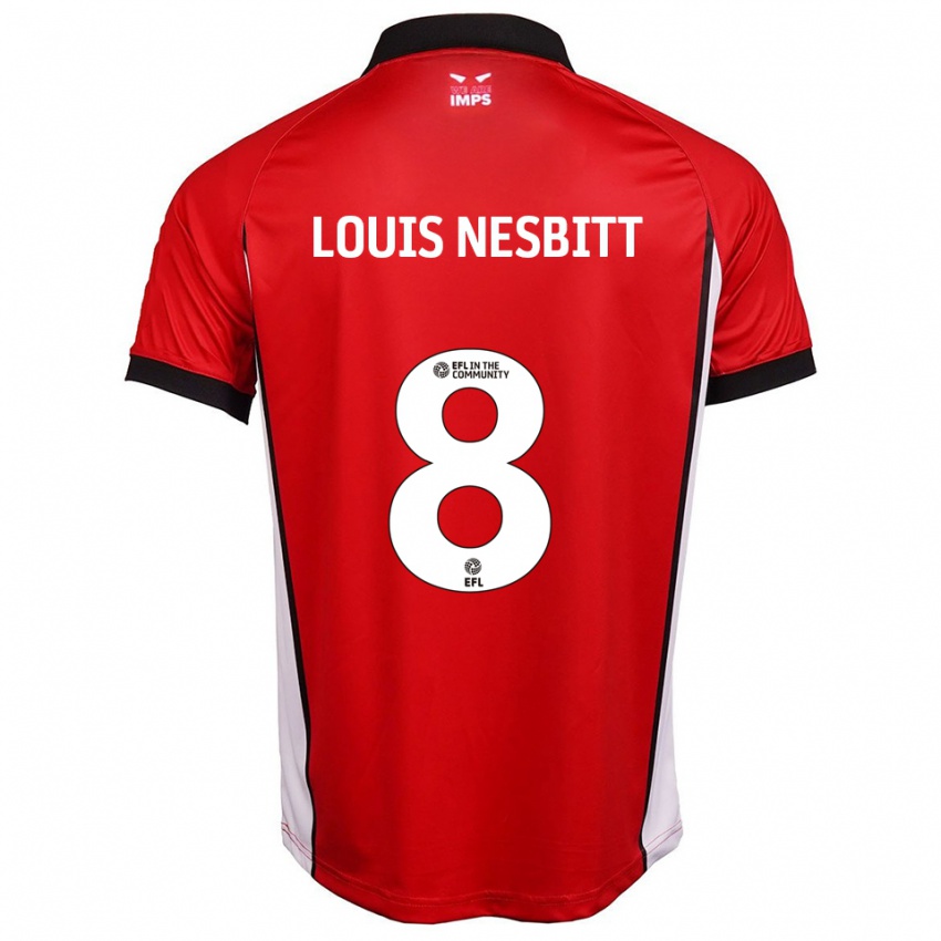 נשים לואי נסביט #8 אדום לבן ג'רזי ביתית 2025/26 חולצה קצרה