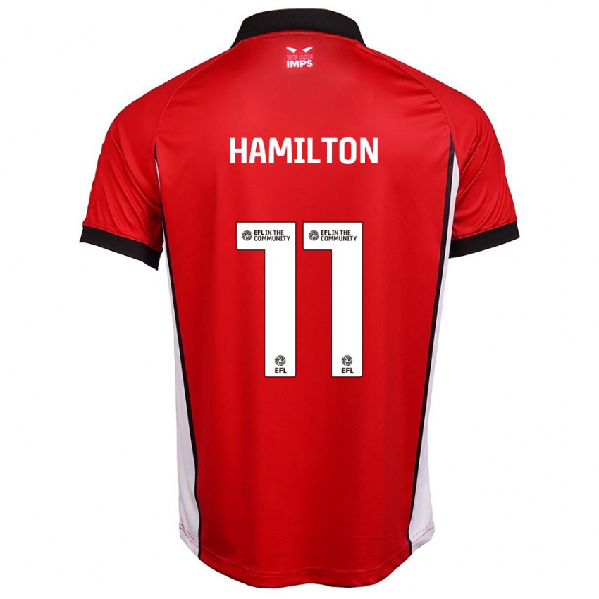 נשים אית'ן המילטון #11 אדום לבן ג'רזי ביתית 2025/26 חולצה קצרה נשים אית'ן המילטון #11 אדום לבן ג'רזי ביתית 2025/26 חולצה קצרה