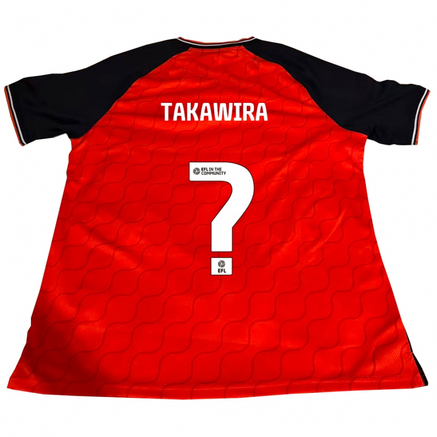 נשים Matthew Takawira #0 כתום שחור לבן ג'רזי ביתית 2025/26 חולצה קצרה