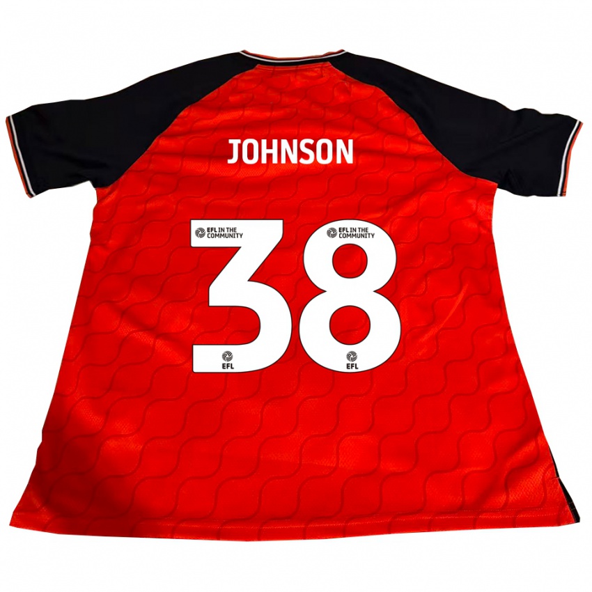 נשים ג'ו ג'ונסון #38 כתום שחור לבן ג'רזי ביתית 2025/26 חולצה קצרה