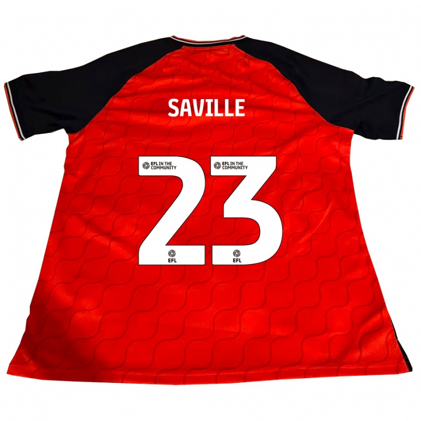 נשים ג'ורג' סאביל #23 כתום שחור לבן ג'רזי ביתית 2025/26 חולצה קצרה