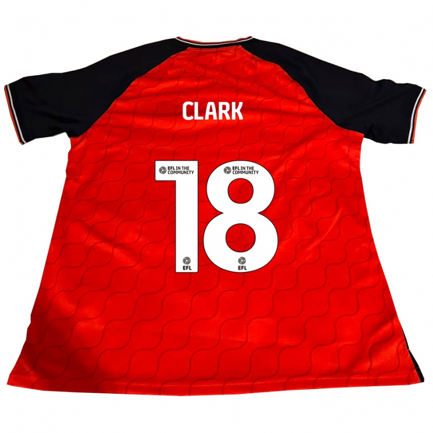נשים ג'ורדן קלארק #18 כתום שחור לבן ג'רזי ביתית 2025/26 חולצה קצרה