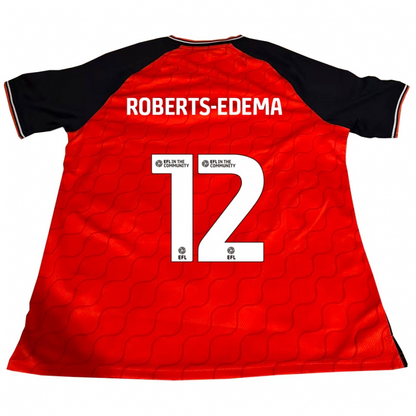 נשים Kyron Roberts-Edema #12 כתום שחור לבן ג'רזי ביתית 2025/26 חולצה קצרה