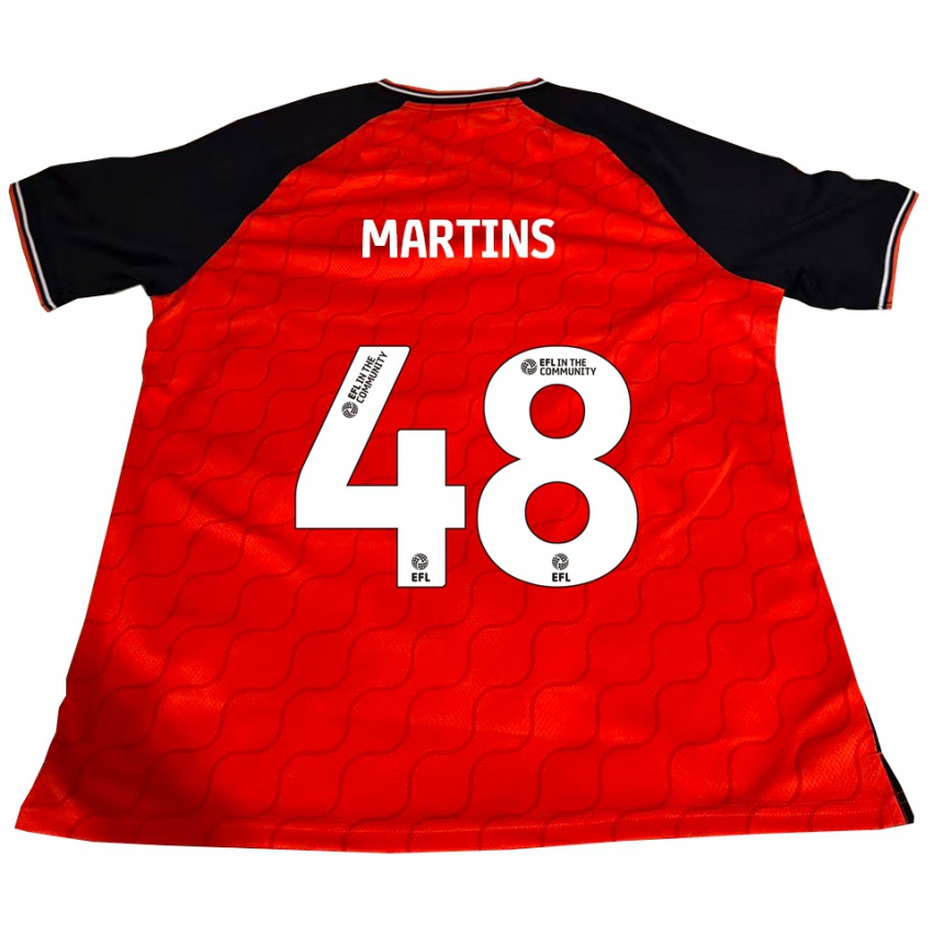 נשים דומיניק דוס סנטוס מרטינס #48 כתום שחור לבן ג'רזי ביתית 2025/26 חולצה קצרה