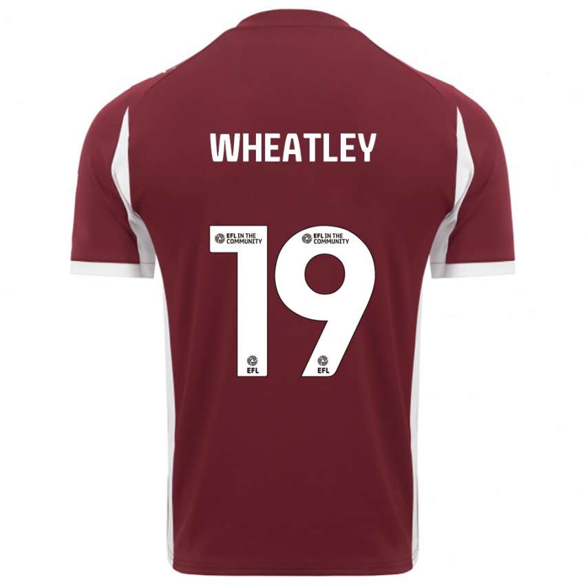 נשים אית׳ן ג׳וסף ויטלי #19 בורדו לבן ג'רזי ביתית 2025/26 חולצה קצרה