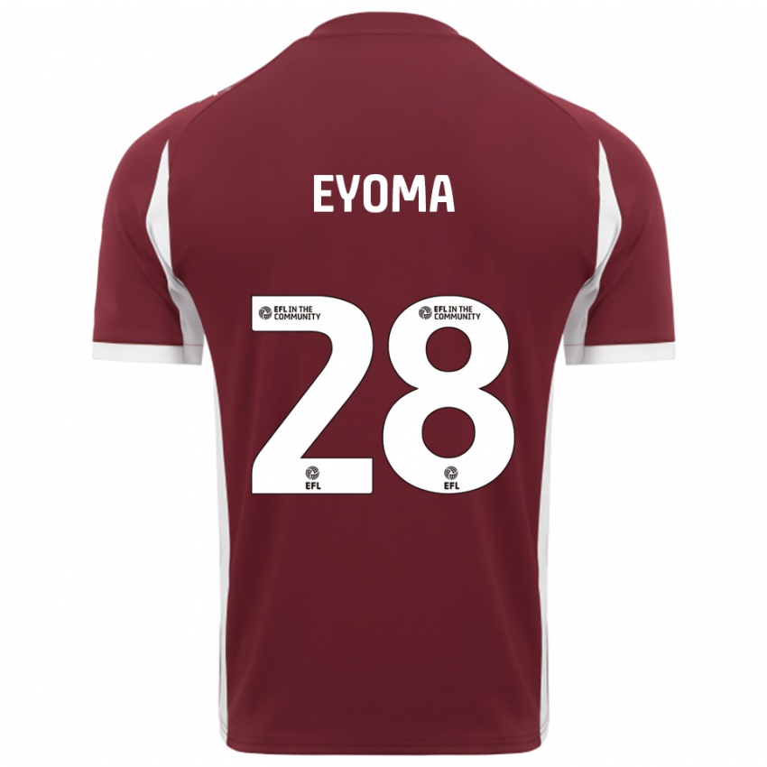 נשים טימותי איומה #28 בורדו לבן ג'רזי ביתית 2025/26 חולצה קצרה