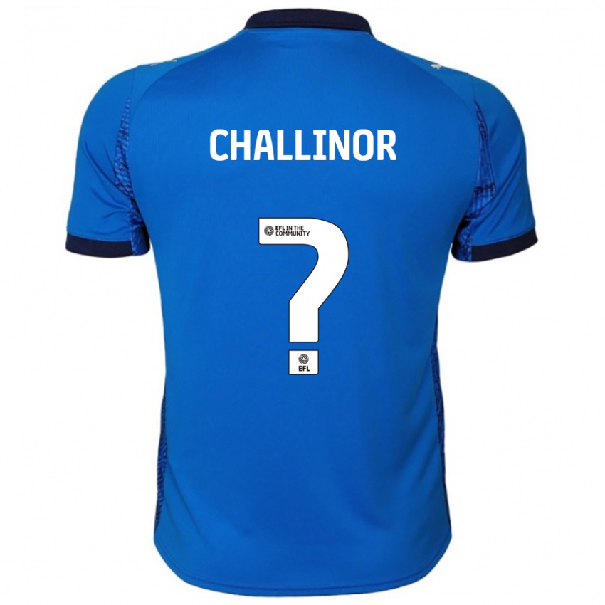 נשים Ben Challinor #0 כחול לבן ג'רזי ביתית 2025/26 חולצה קצרה