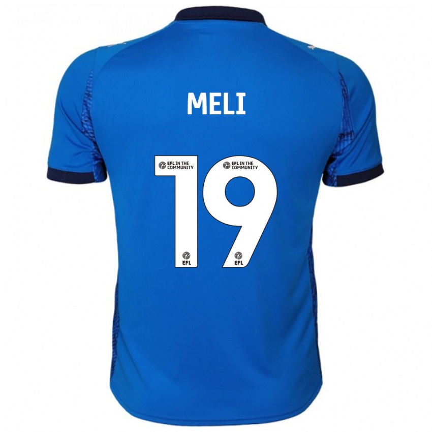 נשים Emily Meli #19 כחול לבן ג'רזי ביתית 2025/26 חולצה קצרה