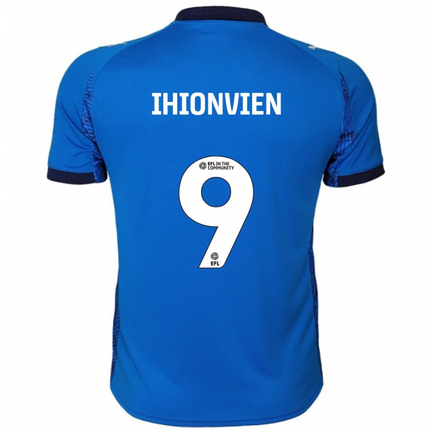 נשים Bradley Ihionvien #9 כחול לבן ג'רזי ביתית 2025/26 חולצה קצרה