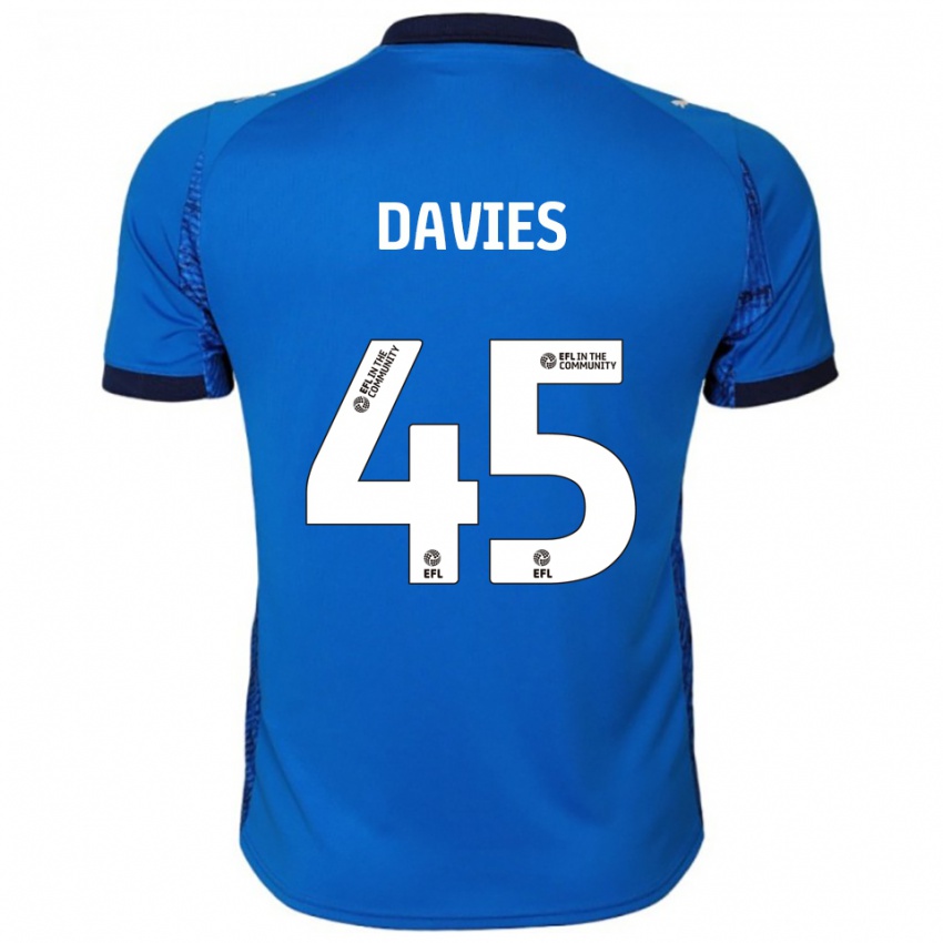 נשים Joe Davies #45 כחול לבן ג'רזי ביתית 2025/26 חולצה קצרה