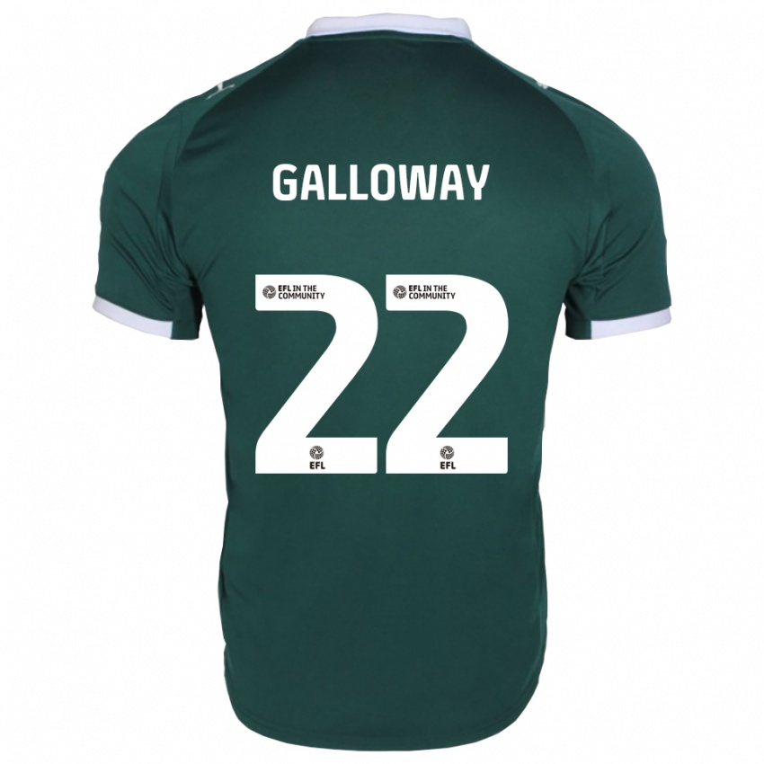 נשים ברנדן גאלאוויי #22 ירוק לבן ג'רזי ביתית 2025/26 חולצה קצרה