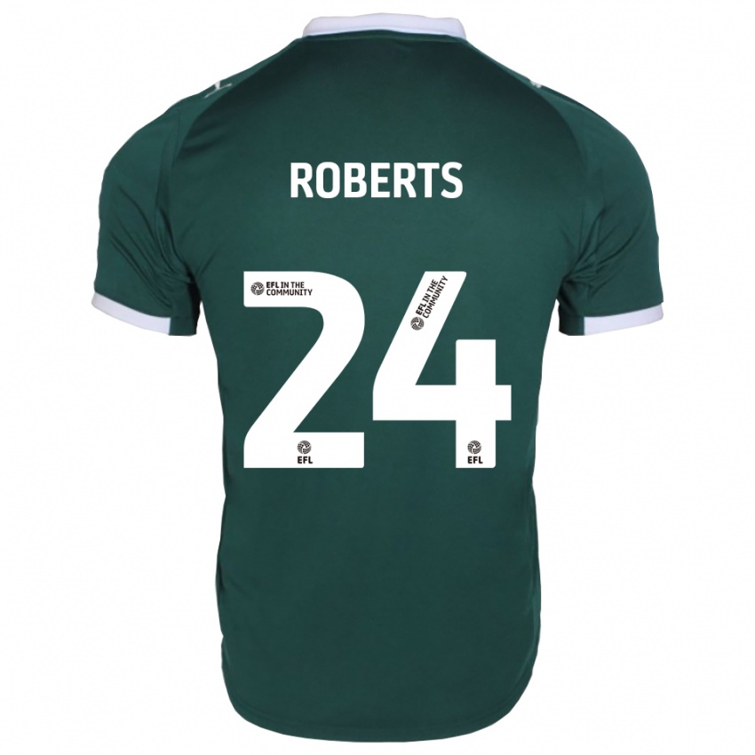 נשים קיילב רוברטס #24 ירוק לבן ג'רזי ביתית 2025/26 חולצה קצרה