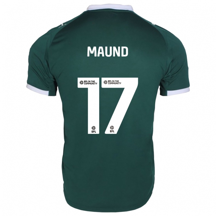 נשים Frankie Maund #17 ירוק לבן ג'רזי ביתית 2025/26 חולצה קצרה