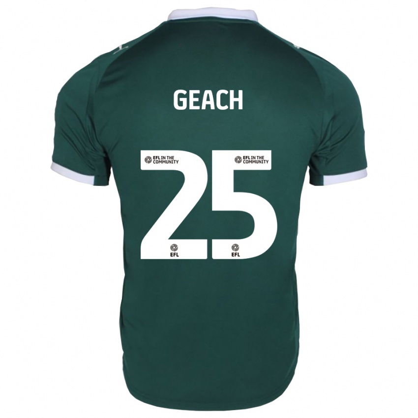 נשים Jessica Geach #25 ירוק לבן ג'רזי ביתית 2025/26 חולצה קצרה