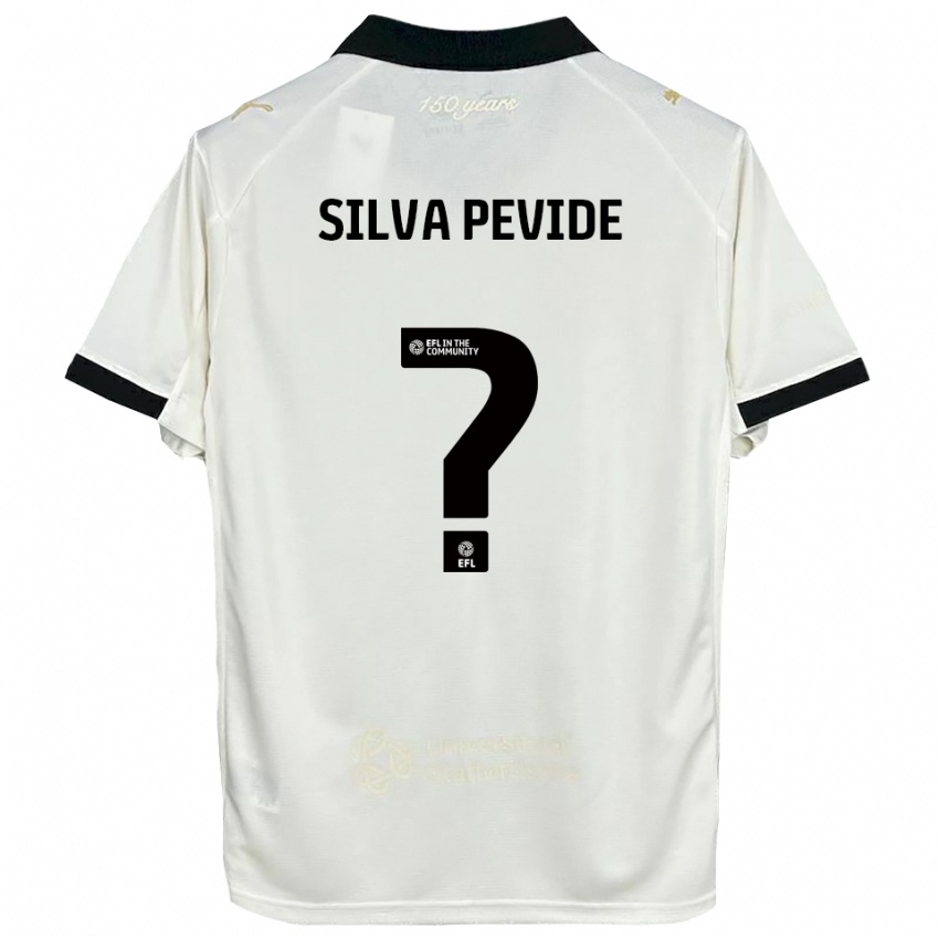 נשים Joao Silva Pevide #0 לבן פנינה שחור ג'רזי ביתית 2025/26 חולצה קצרה