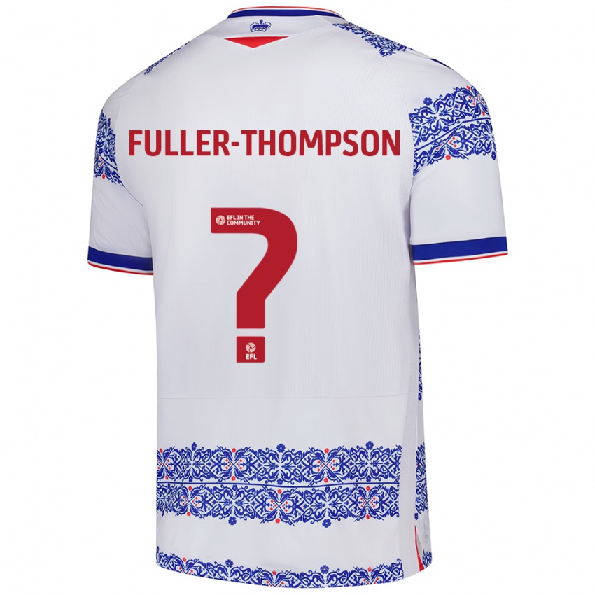 נשים Kallum Fuller-Thompson #0 לבן כחול ג'רזי ביתית 2025/26 חולצה קצרה