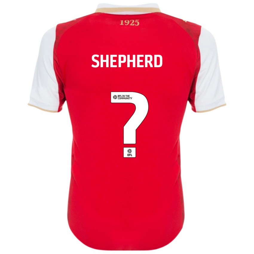 נשים Tom Shepherd #0 אדום לבן ג'רזי ביתית 2025/26 חולצה קצרה