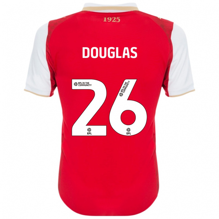 נשים האמיש דגלאס #26 אדום לבן ג'רזי ביתית 2025/26 חולצה קצרה