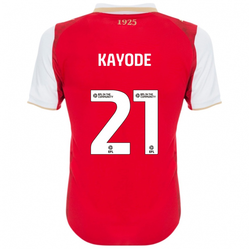 נשים ג'ושוע קאיודי #21 אדום לבן ג'רזי ביתית 2025/26 חולצה קצרה