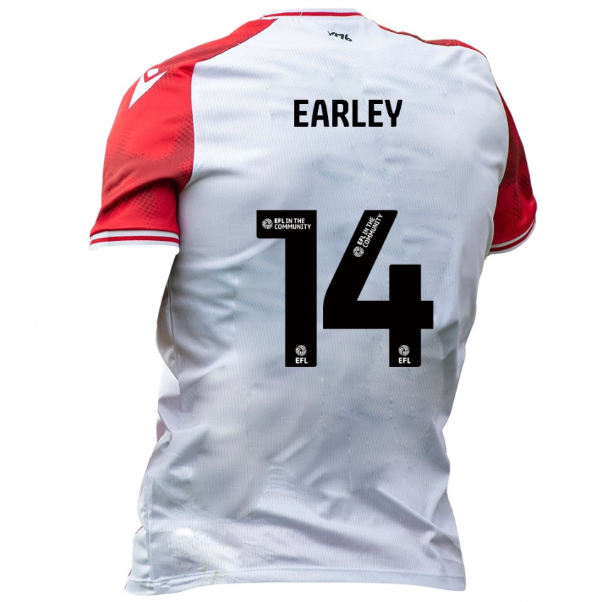 נשים סקסון ארלי #14 לבן אדום ג'רזי ביתית 2025/26 חולצה קצרה