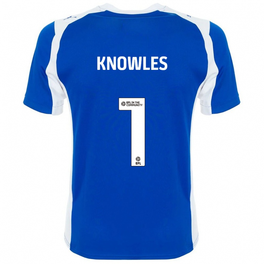 נשים Amelia Knowles #1 כחול לבן ג'רזי ביתית 2025/26 חולצה קצרה