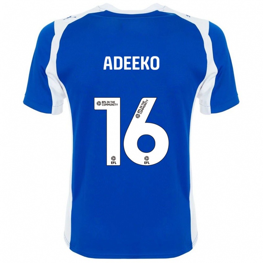 נשים הדלת צרה יותר #16 כחול לבן ג'רזי ביתית 2025/26 חולצה קצרה